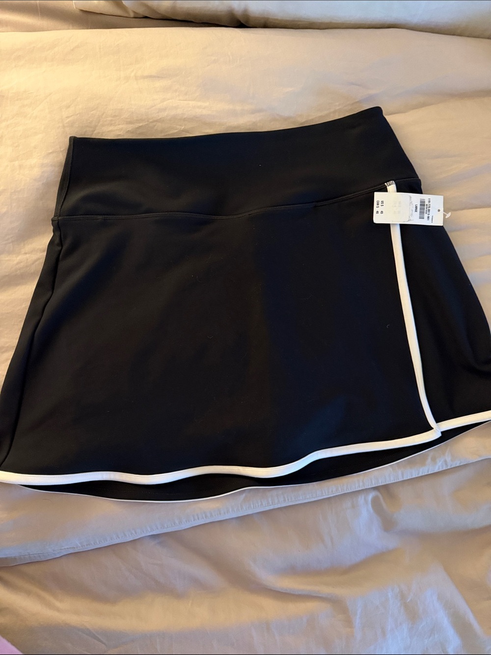 Abercrombie & Fitch Black Skort with White Trim
